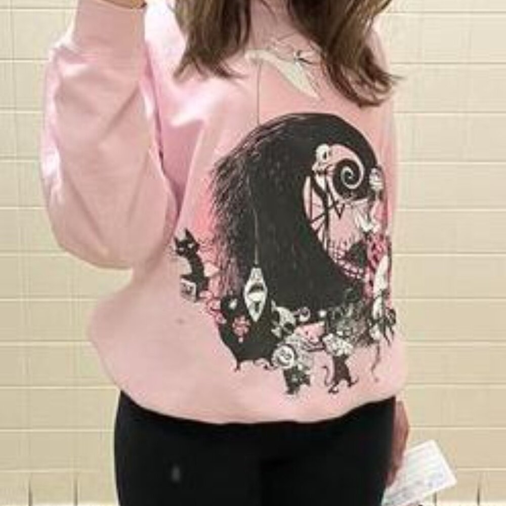 NEW w/tags The Nightmare Before Christmas Pink Sweatshirt Size Large